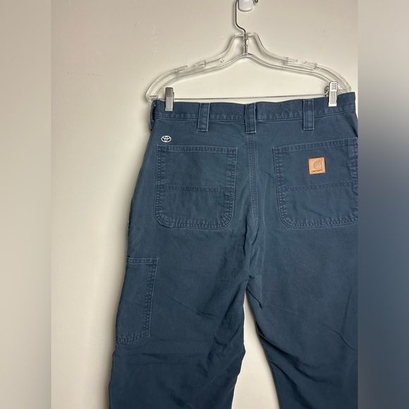 Carhartt Men’s Navy Blue original fit Size 34X30 work wear Outdoor winter cargo - Picture 3 of 13